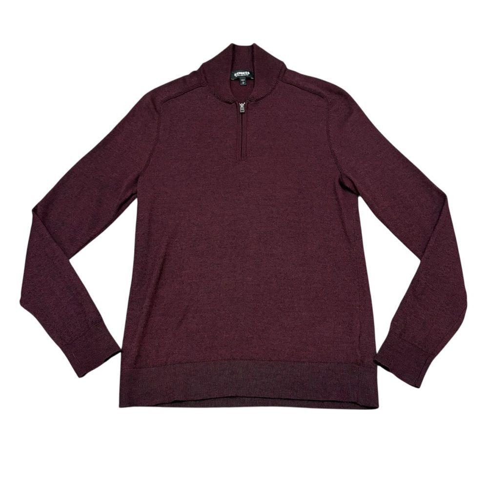 Express Merino Wool Blend Quarter Zip Sweater Men’s Size S